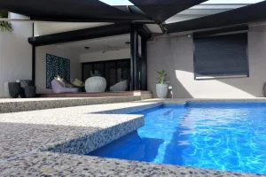 pool with concrete surround