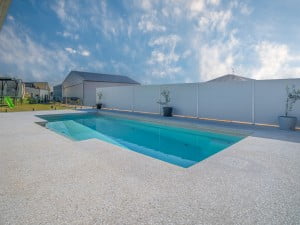 Photo of concrete pool surrounds