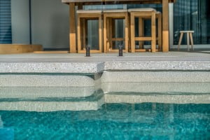 Aggregate Swimming Pool Surrounds - Bradshaw Concrete Designs