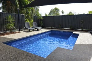 outstanding work of inground pool with concrete surrounds by Bradshaw Concrete Designs